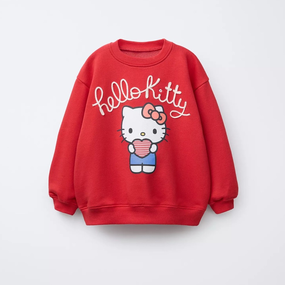 NWT Zara Red Hello Kitty Kids Sweatshirt